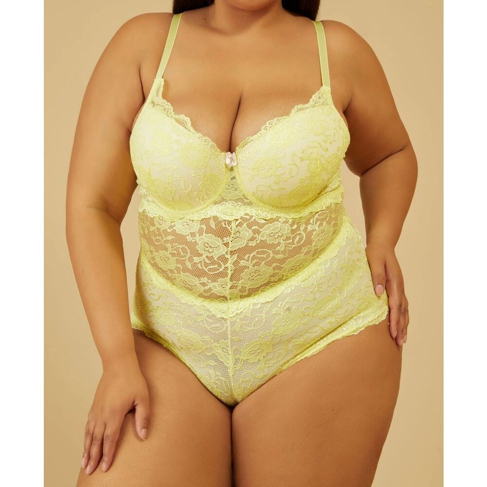 PLUS Size 3X (22/24) Women’s Cutout Lace Bodysuit | NEW with tags
